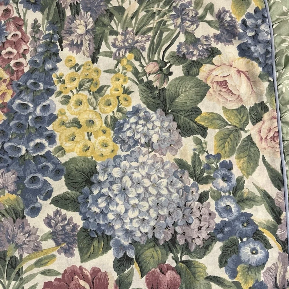 Glynda Turley's Flower‎ Garden 3 Pillow Shams King Eyelet Ruffle Cottage Shabby